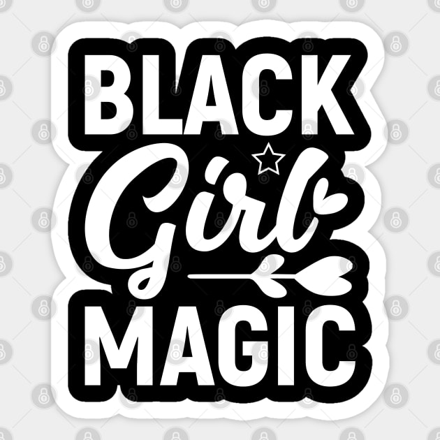 Black Girl Magic, Black History Month Sticker by UrbanLifeApparel